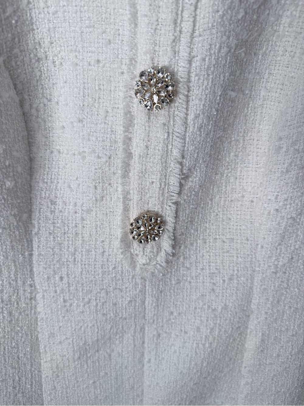 Geneva Boucle Round Neck Button Front Short Sleeve Dress - Picture 3 of 6